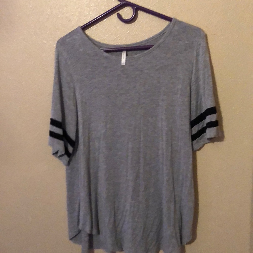 Grey and black shirt